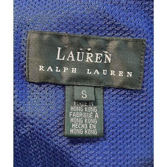 Vintage Lauren Ralph Lauren Windbreaker Jacket Mens Full Zip Blue Sz S Athletic - Picture 7 of 7